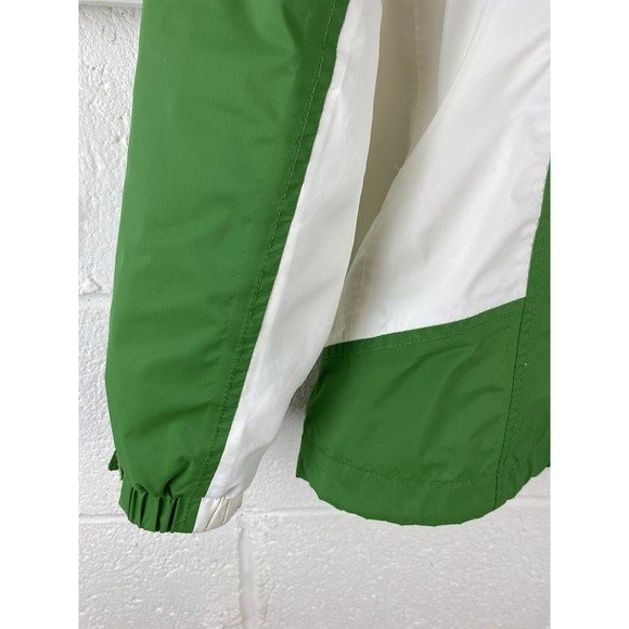 Columbia Women Green white Jacket omni-tech jacket size M rain jacket flaw - Picture 7 of 16